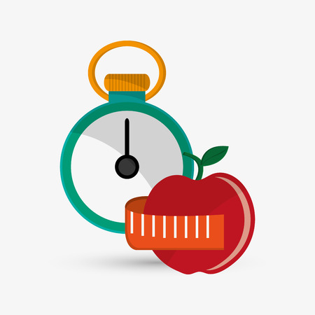 Healthy lifestyle  concept with icon design, vector illustration 10 eps graphic.のイラスト素材