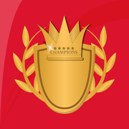 Champion concept with icon design, vector illustration 10 eps graphic.のイラスト素材