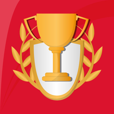 Champion concept with icon design, vector illustration 10 eps graphic.のイラスト素材