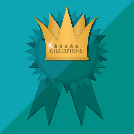 Champion concept with icon design, vector illustration 10 eps graphic.のイラスト素材