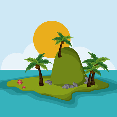 Beach concept with icon design, vector illustration 10 eps graphic.のイラスト素材