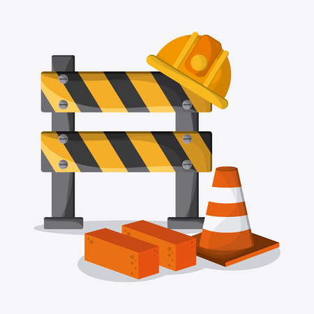Under construction concept with icon design, vector illustration 10 eps graphic.のイラスト素材