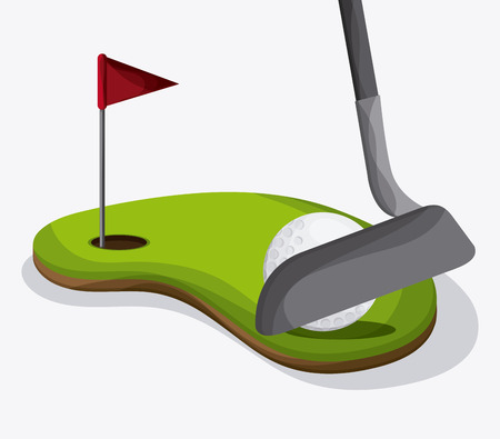 Golf concept with icon design, vector illustration 10 eps graphic.のイラスト素材