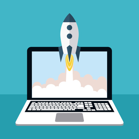 Rocket concept with icon design, vector illustration 10 eps graphic.のイラスト素材