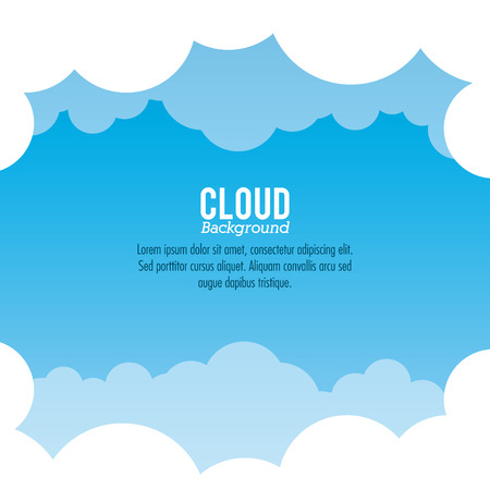 Cloud concept with icon design, vector illustration 10 eps graphic.のイラスト素材