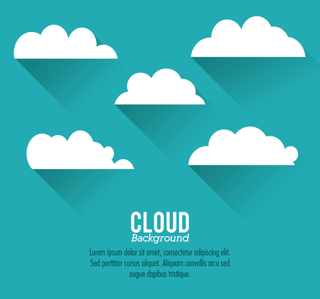 Cloud concept with icon design, vector illustration 10 eps graphic.のイラスト素材