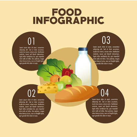 Food concept with icon design, vector illustration 10 eps graphic.のイラスト素材