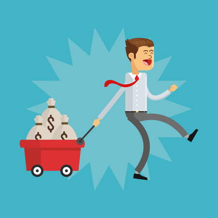 Businessman concept with icon design, vector illustration 10 eps graphic.のイラスト素材