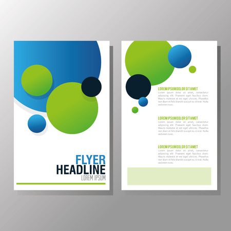 Flyer headline concept with icon design, vector illustration 10 eps graphic.のイラスト素材