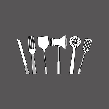 Kitchen supplies concept with icon designのイラスト素材