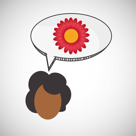 Flower concept with icon designのイラスト素材