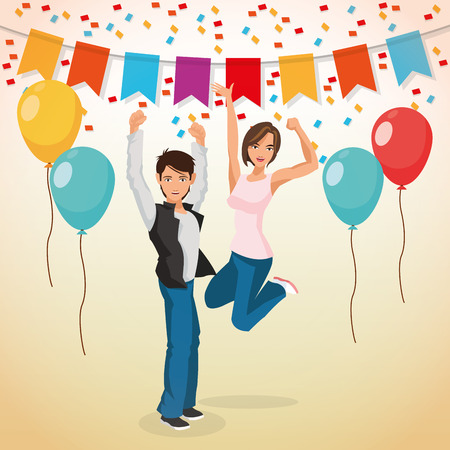 Party concept with icon design, vector illustration 10 eps graphic.のイラスト素材