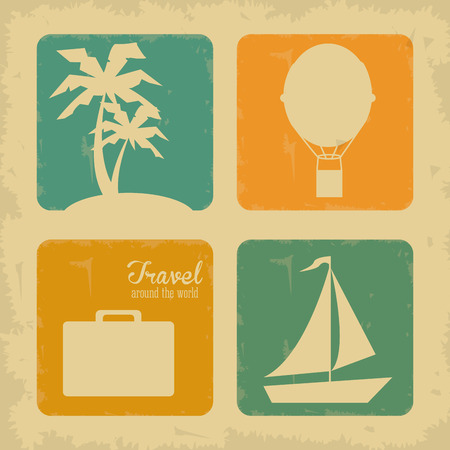 Travel concept with icon design, vector illustration 10 eps graphic.のイラスト素材
