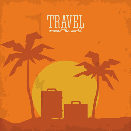 Travel concept with icon design, vector illustration 10 eps graphic.のイラスト素材