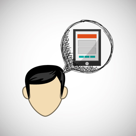 Technology concept with icon designのイラスト素材