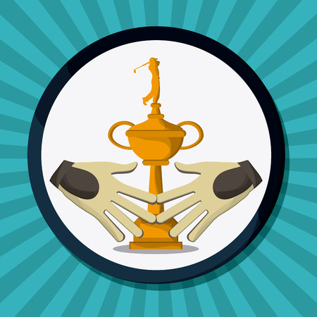 Golf concept with icon design, vector illustration 10 eps graphic.のイラスト素材