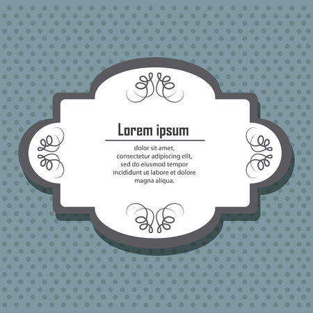 Frame concept with icon design, vector illustration 10 eps graphic.のイラスト素材