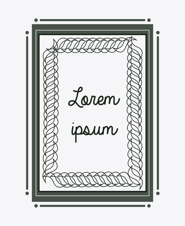 Frame concept with icon design, vector illustration 10 eps graphic.のイラスト素材