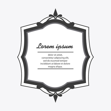 Frame concept with icon design, vector illustration 10 eps graphic.のイラスト素材