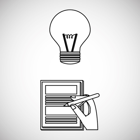 Idea concept with icon design, vector illustration 10 eps graphic.のイラスト素材