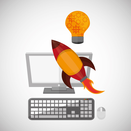 Idea concept with icon design, vector illustration 10 eps graphic.のイラスト素材
