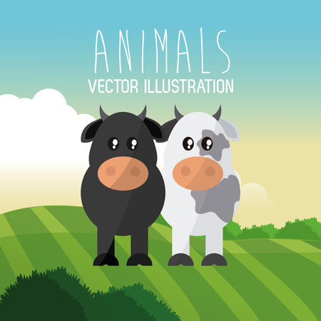 Animal concept with cartoon icon design, vector illustration 10 eps graphic.のイラスト素材
