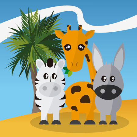 Animal concept with cartoon icon design, vector illustration 10 eps graphic.のイラスト素材