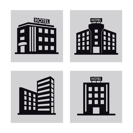 Hotel concept with icon design, vector illustration 10 eps graphic.のイラスト素材