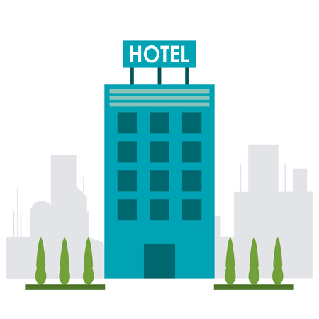 Hotel concept with icon design, vector illustration 10 eps graphic.のイラスト素材