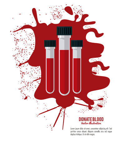 Blood concept with icon design, vector illustration 10 eps graphic.のイラスト素材