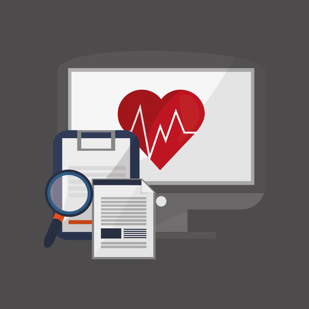 Medical care concept with icon design, vector illustration 10 eps graphic.のイラスト素材