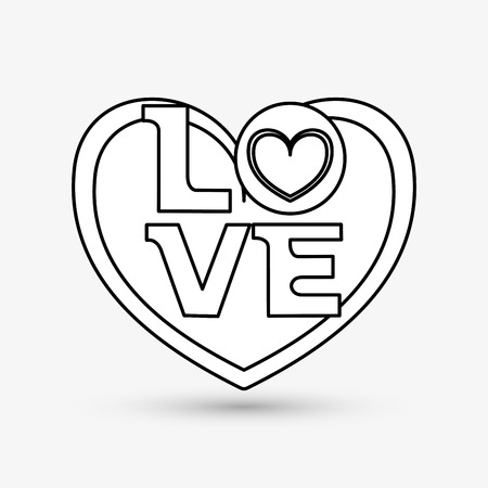 Love concept with icon design, vector illustration 10 eps graphic.のイラスト素材