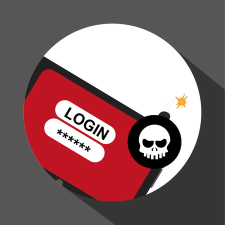 Security system concept with icon design, vector illustration 10 eps graphic.のイラスト素材