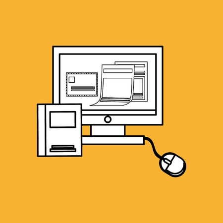 office concept with icon design, vector illustration 10 eps graphic.のイラスト素材