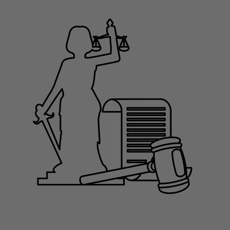Law concept with icon design, vector illustration 10 eps graphic.のイラスト素材
