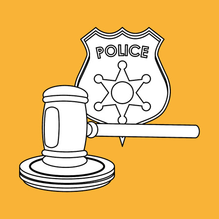 Law concept with icon design, vector illustration 10 eps graphic.のイラスト素材