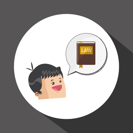 Law concept with icon design, vector illustration 10 eps graphic.のイラスト素材