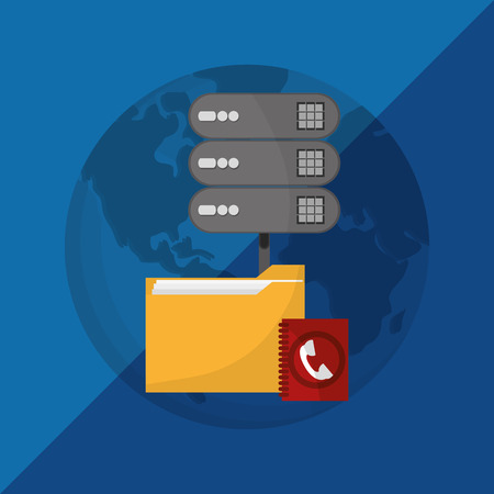 Communication concept with icon design, vector illustration 10 eps graphic.のイラスト素材