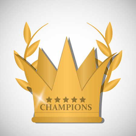 Champion concept with icon design, vector illustration 10 eps graphic.のイラスト素材