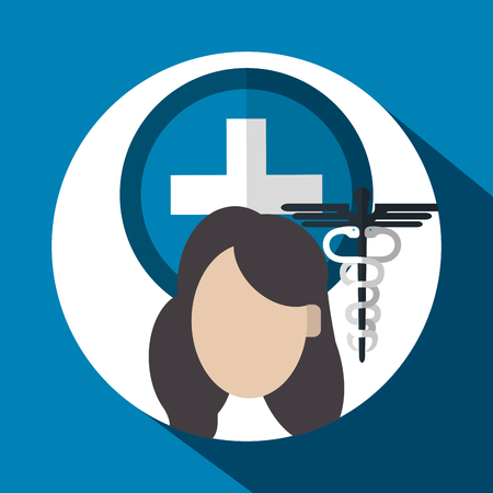 Medical care  concept with icon design, vector illustration 10 eps graphic.のイラスト素材