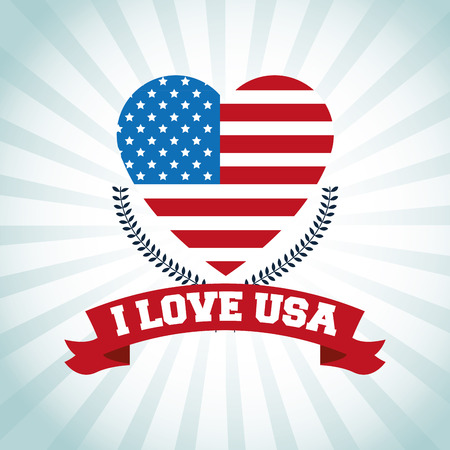 USA concept with icon design, vector illustration 10 eps graphic.のイラスト素材