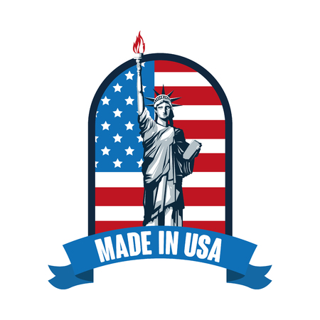 USA concept with icon design, vector illustration 10 eps graphic.のイラスト素材