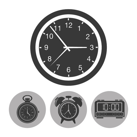 Clock concept with icon design, vector illustration 10 eps graphic.のイラスト素材