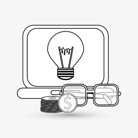 Digital Marketing  concept with icon design, vector illustration 10 eps graphic.のイラスト素材