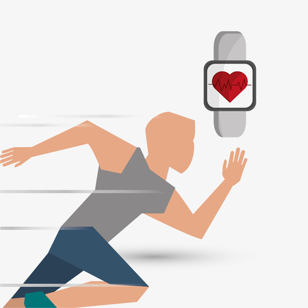 Healthy lifestyle  concept with icon design, vector illustration 10 eps graphic.のイラスト素材