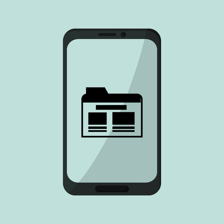 Smartphone concept with icon design, vector illustration 10 eps graphic.のイラスト素材