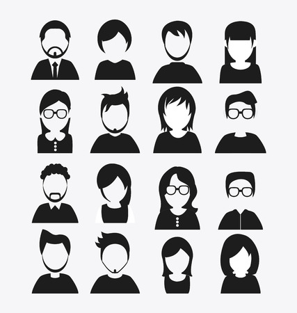 People concept with icon design, vector illustration 10 eps graphic.のイラスト素材