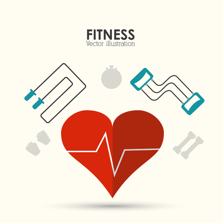 Fitness  concept with icon design, vector illustration 10 eps graphic.のイラスト素材
