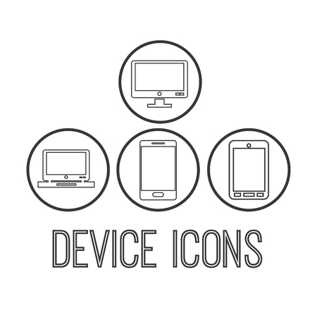 Device concept with icon design, vector illustration 10 eps graphic.のイラスト素材