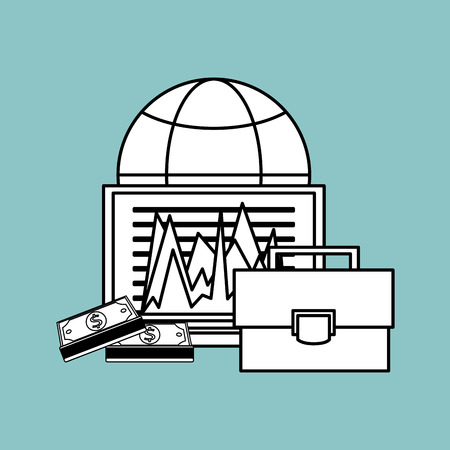 Business concept with icon designのイラスト素材